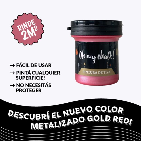 Pintura de Tiza Metalizada OH My Chalk! - Imagen 3